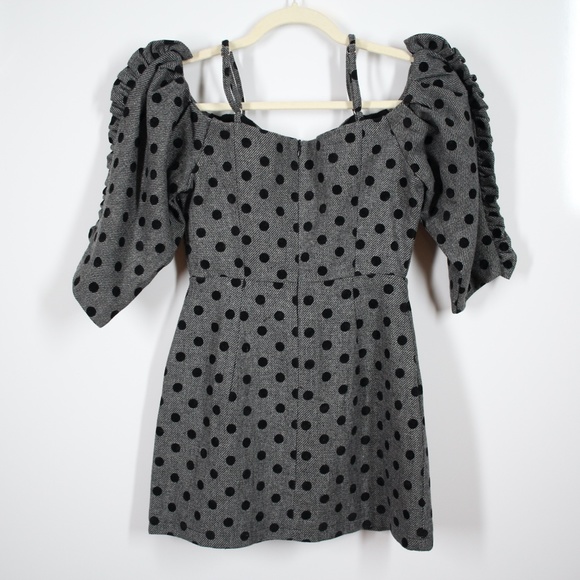 Delphine The Label Hear Me Howl Polka Dot Dress Size 2 - Picture 10 of 11